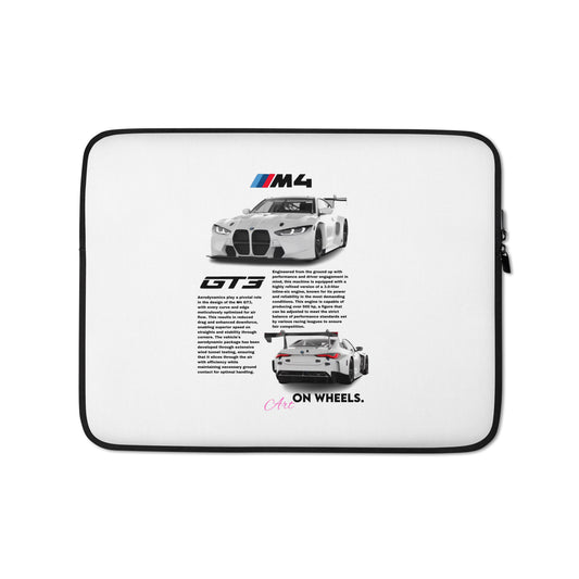 White M4 GT3 Laptop Sleeve